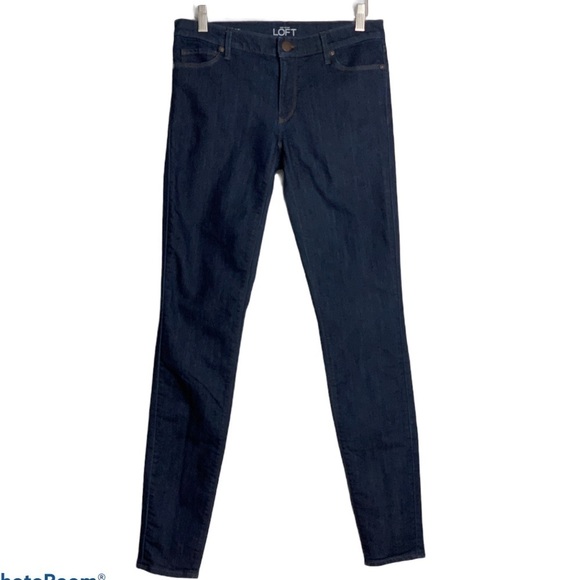Ann Taylor Loft modern skinny jean dark rinse 4T - Picture 5 of 11